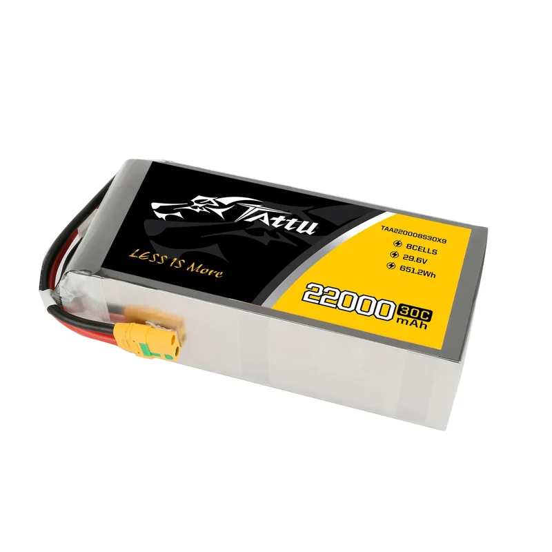 Tattu 22000mAh 29,6V 8S1P 30C 651,2Wh LiPo-Akku mit XT90-S