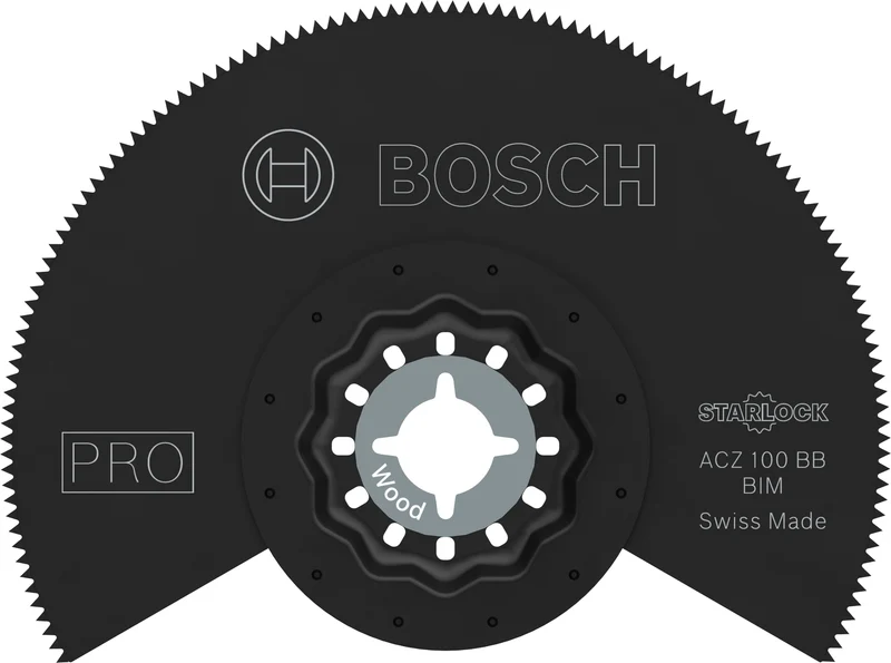 Bosch PRO Segmentsägeblatt ACZ 100 BB (Starlock, für Holz mit Nägeln & Kompaktlaminat-Vinyl, 100 mm)