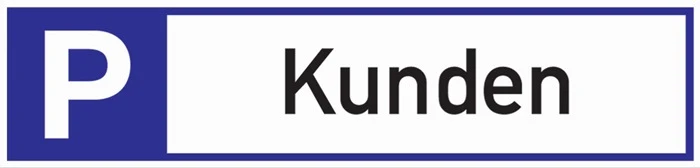 Parkplatzbeschilderung Parkplatz für Kunden ( 3000277692 )