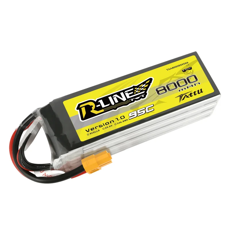 Tattu R-Line 8000mAh 29,6V 8S1P 95C 236,8Wh LiPo-Akku mit XT60