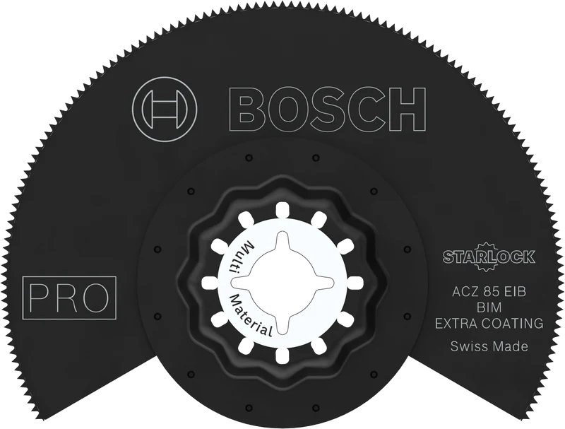 Bosch PRO Segmentsägeblatt ACZ 85 EIB (Starlock, für Nichteisenmetalle, Kompaktlaminat-Vinyl, PVC, 85 mm)