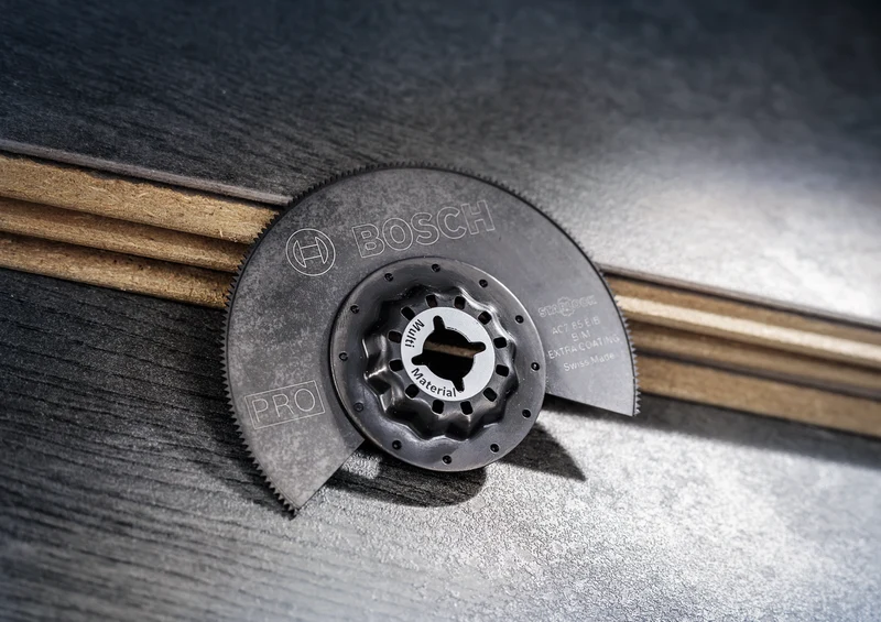Bosch PRO Segmentsägeblatt ACZ 85 EIB (Starlock, für Nichteisenmetalle, Kompaktlaminat-Vinyl, PVC, 85 mm)