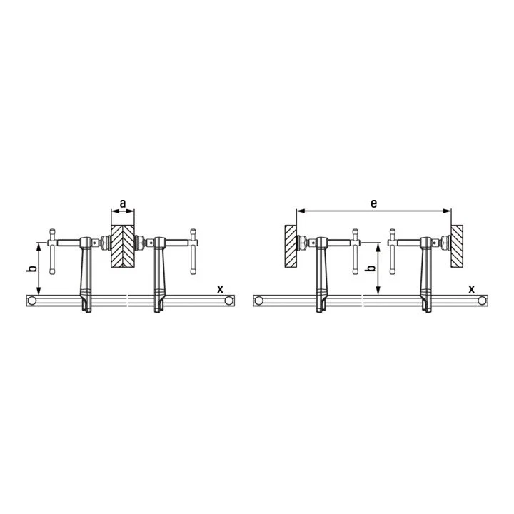 BESSEY Hochleistungszwingenset SLV/GSV Spannweite 3000 mm Ausladung 140 mm ( 4000831548 )