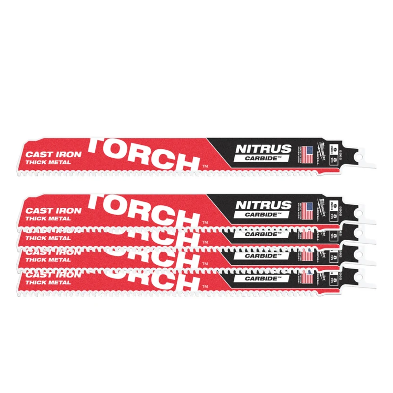 Milwaukee Säbelsägeblatt 230x8 mm TORCH NITRUS 5 tlg.