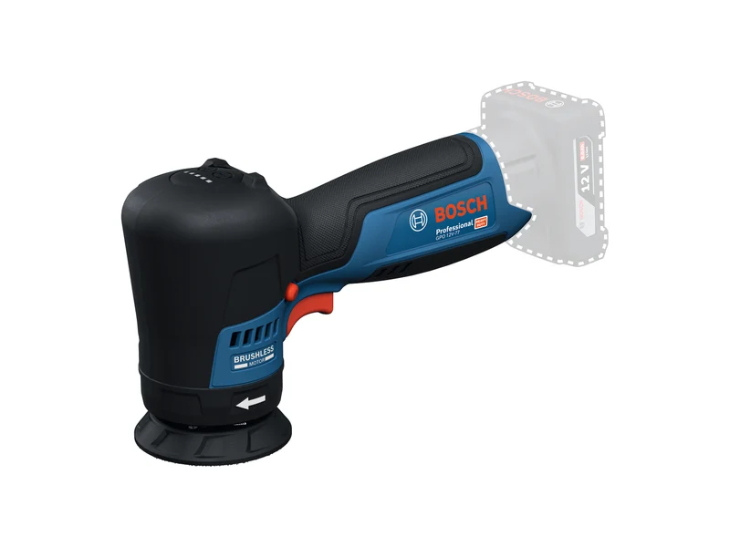 Bosch Akku-Polierer GPO 12V-77 (Solo, inkl. 77 mm Klett-Stützteller & 77 mm Polierschwamm)