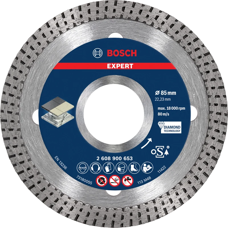 Bosch EXPERT Diamanttrennscheibe HardCeramic 85 x 22.23 x 1,6 x 7 mm