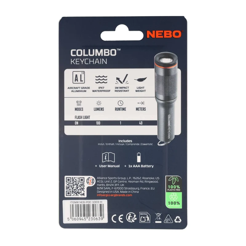 NEBO COLUMBO KEYCHAIN Schlüsselbundleuchte