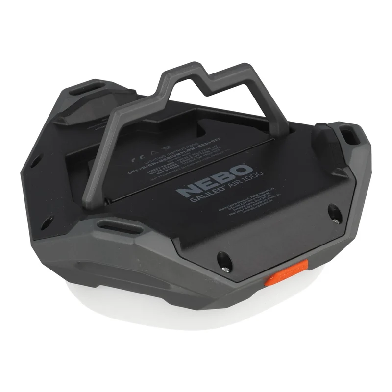 Nebo GALILEO™ AIR 1000, Lithium-Polymer (Li-Po) Akku, Typ 104050 mit 3,7 V und 2500 mAh, 1000 Lumen, Reichweite 20 Meter, Schwarz
