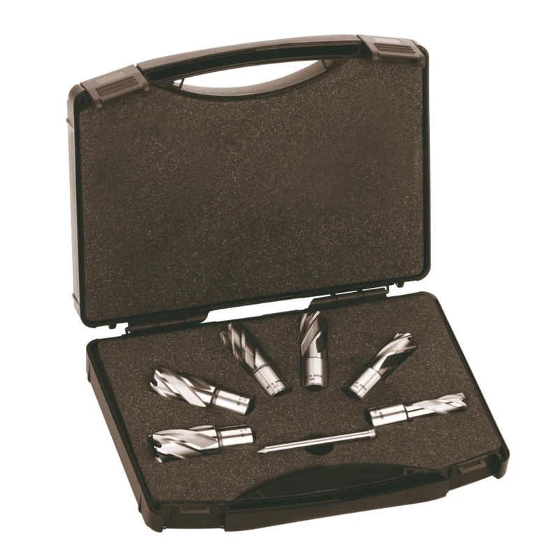 Milwaukee HSS Kernlochbohrer kurz 14-24 mm Set in Kassette (4932372533)