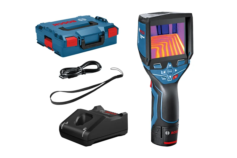 Bosch Wärmebildkamera GTC 400 C (Messbereich: -10 °C bis +400 °C, Auflösung: 160 x 120 px, App-Funktion, inkl. 1 x 2,0 Ah Akku in L-BOXX 136)