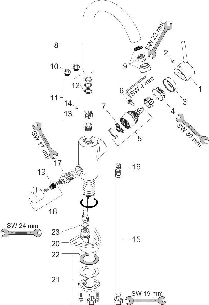 HANSGROHE Talis M52 Einhebel-Küchenmischer mit Geräteabsperrventil, chrom