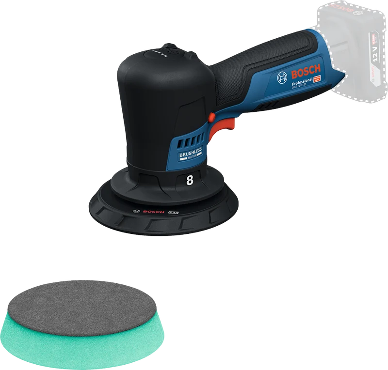 Bosch Professional GPX 12V-125 Akku-Polierer (125 mm ohne Akku/Lader im Karton)