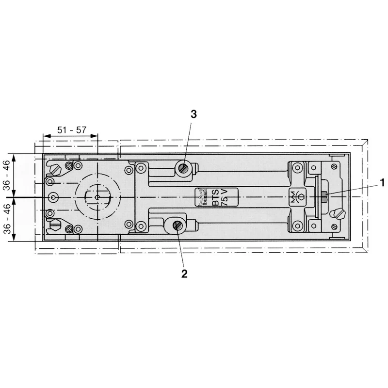 Bodentürschließer BTS 75 V
