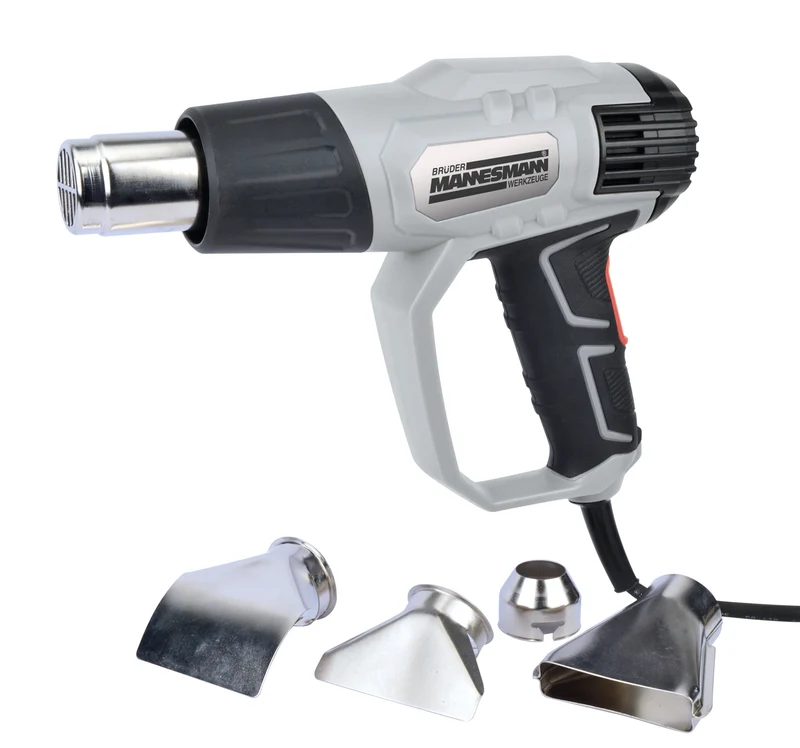 Heissluftgebläse 2000 W mit LCD Display und 4-tlg. Zubehör