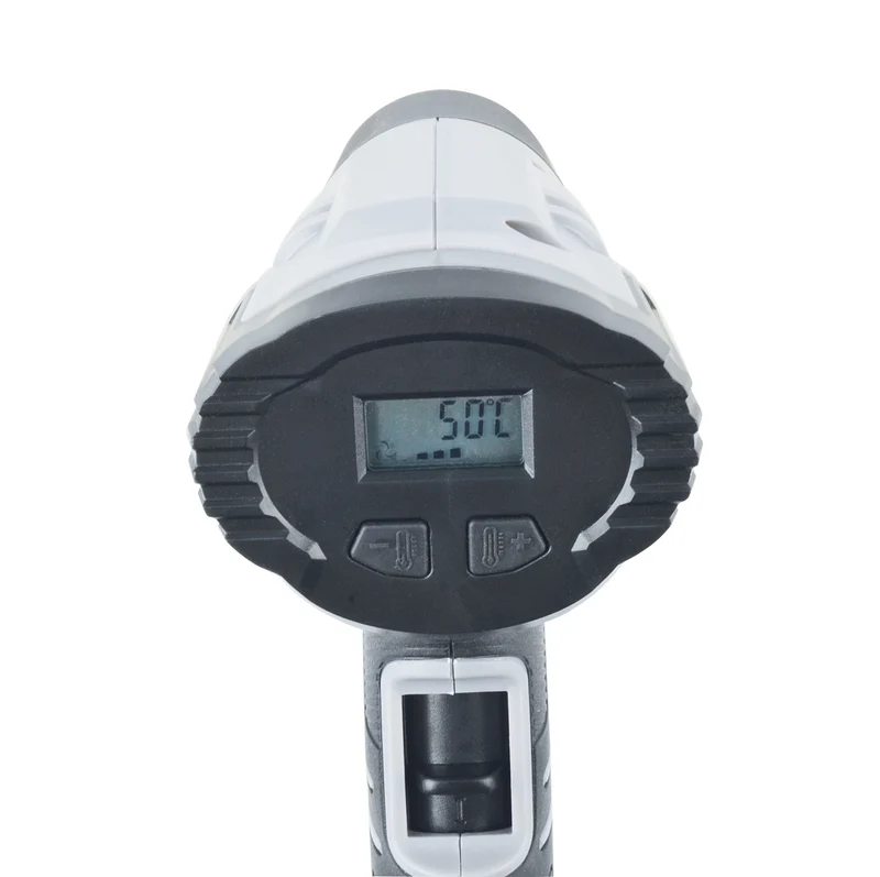 Heissluftgebläse 2000 W mit LCD Display und 4-tlg. Zubehör