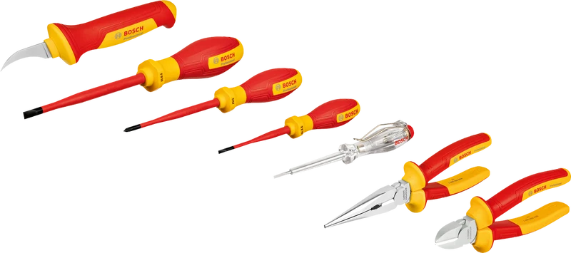 Bosch Professional Combo Kit VDE-Werkzeug Set 7 tlg.