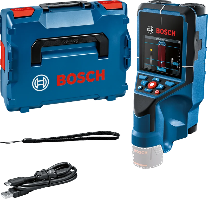 Bosch Professional Wallscanner D-tect 200 C Ortungsgerät ohne Akku/Lader in L-Boxx 136