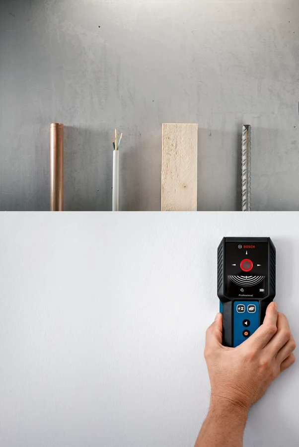 Bosch Professional GMS 120-27 Ortungsgerät mit Akku im Karton
