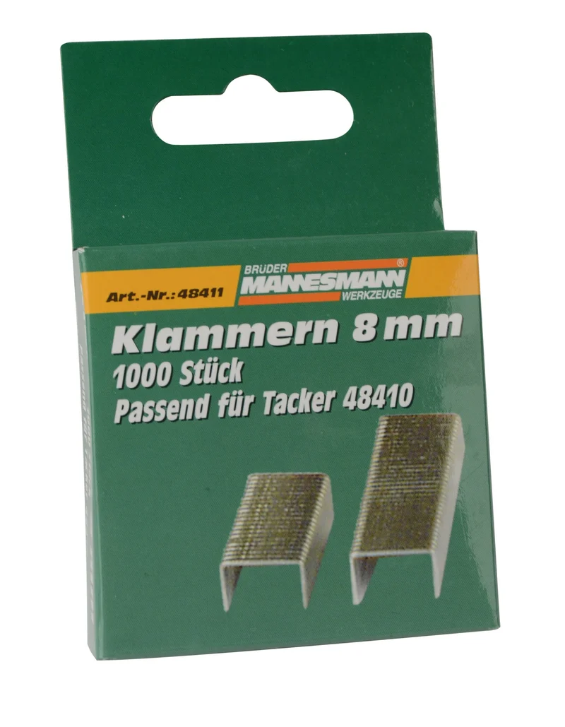 Ersatzklammern 8 mm, für Tacker 48410
