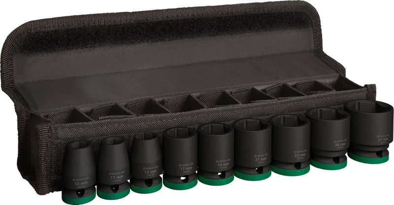 Bosch PRO Impact Socket Steckschlüsseleinsatz (1/2" in Tasche 9 tlg.)
