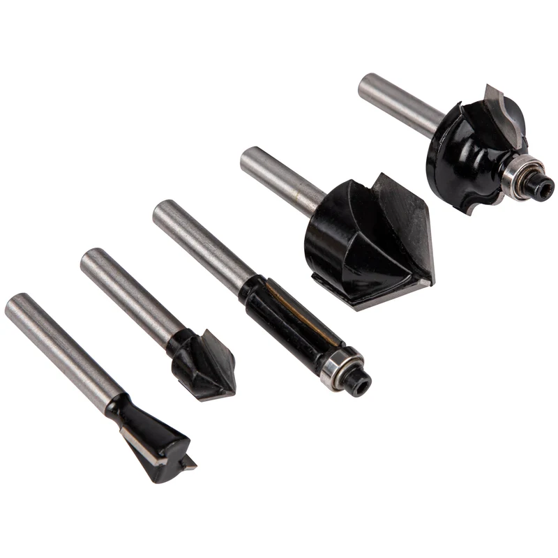 15-tlg. Fräsersatz mit 6 mm Schaft