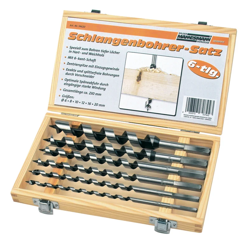 Holzbohrersatz 6-tlg., 230 mm Länge,