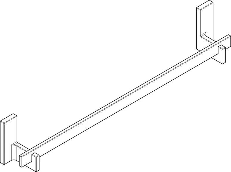 AXOR Universal Handtuchhalter 600 mm polished nickel – Wandmontage, Metall