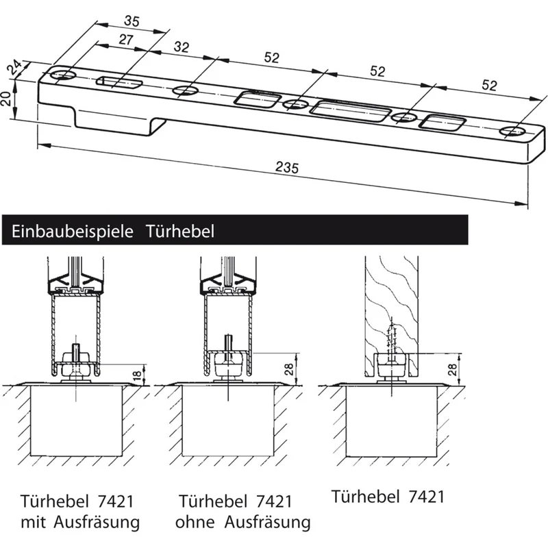 Türhebel 7421