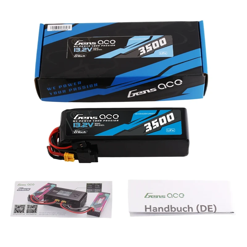 Gens ace Mini G-Tech 3500mAh 13,2V 4S1P 20C LiFe-Akku für Empfänger