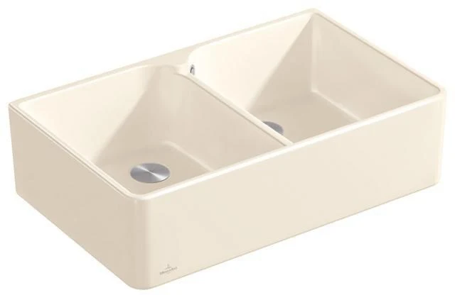 Villeroy & Boch Spülstein 80 X Doppelbecken Keramik Ebony CeramicPlus 795 mm