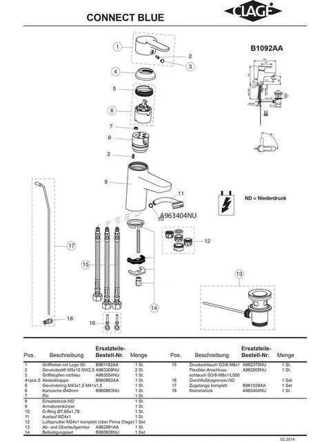 Ideal Standard Hebelgriff D40 CONNECT in Chrom – Ersatzgriff für Armaturen