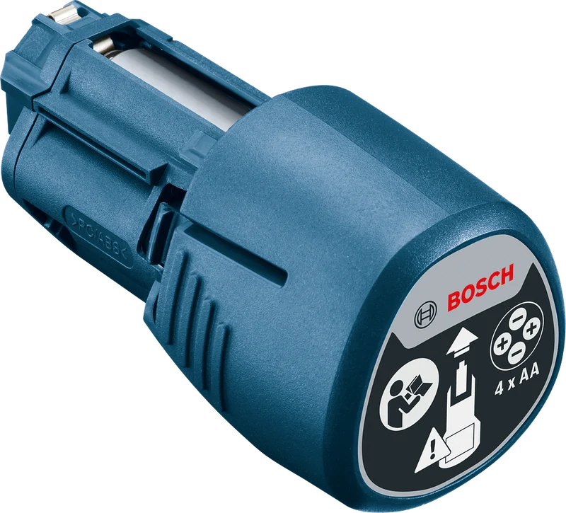 Bosch Batterie-Adapter AA1 für 10,8V & 12V Messgeräte (Betrieb mit 4 x AA Alkaline-Batterien)