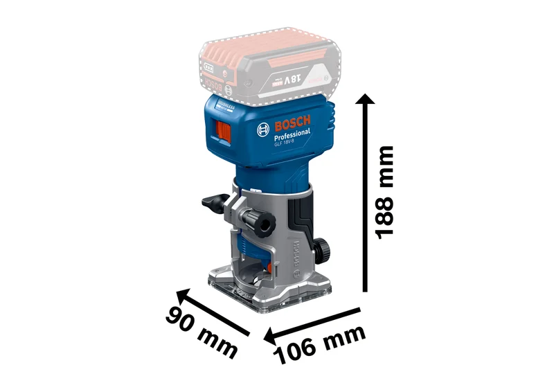 Bosch Professional GLF 18V-8 Akku-Laminatfräse ohne Akku/Lader in L-Boxx 136