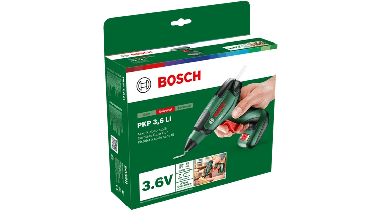 Bosch Akku-Heißklebepistole PKP 3.6 LI inkl. Kleber (0603264600)