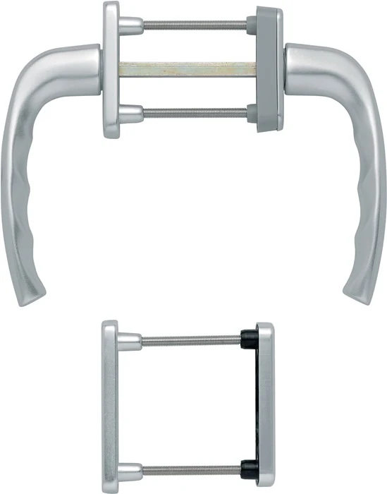HOPPE Balkongarnitur New York 0810/961N/U10/… Aluminium F1 ( 3000203698 )