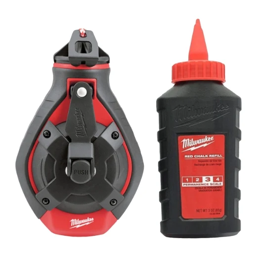 Milwaukee Schlagschnur 30 m (breite Linie mit roter Kreide)