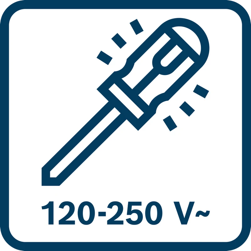 Bosch PRO Einpoliger Phasenprüfer SL3x65 (Maximalspannung 250 V, wegrollsicher, DIN VDE 0680-6)