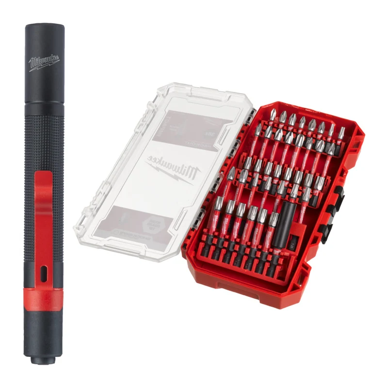 Milwaukee Shockwave Bit Set GEN III 39-tlg inkl. IPL-LED Stiftlampe 100 Lumen