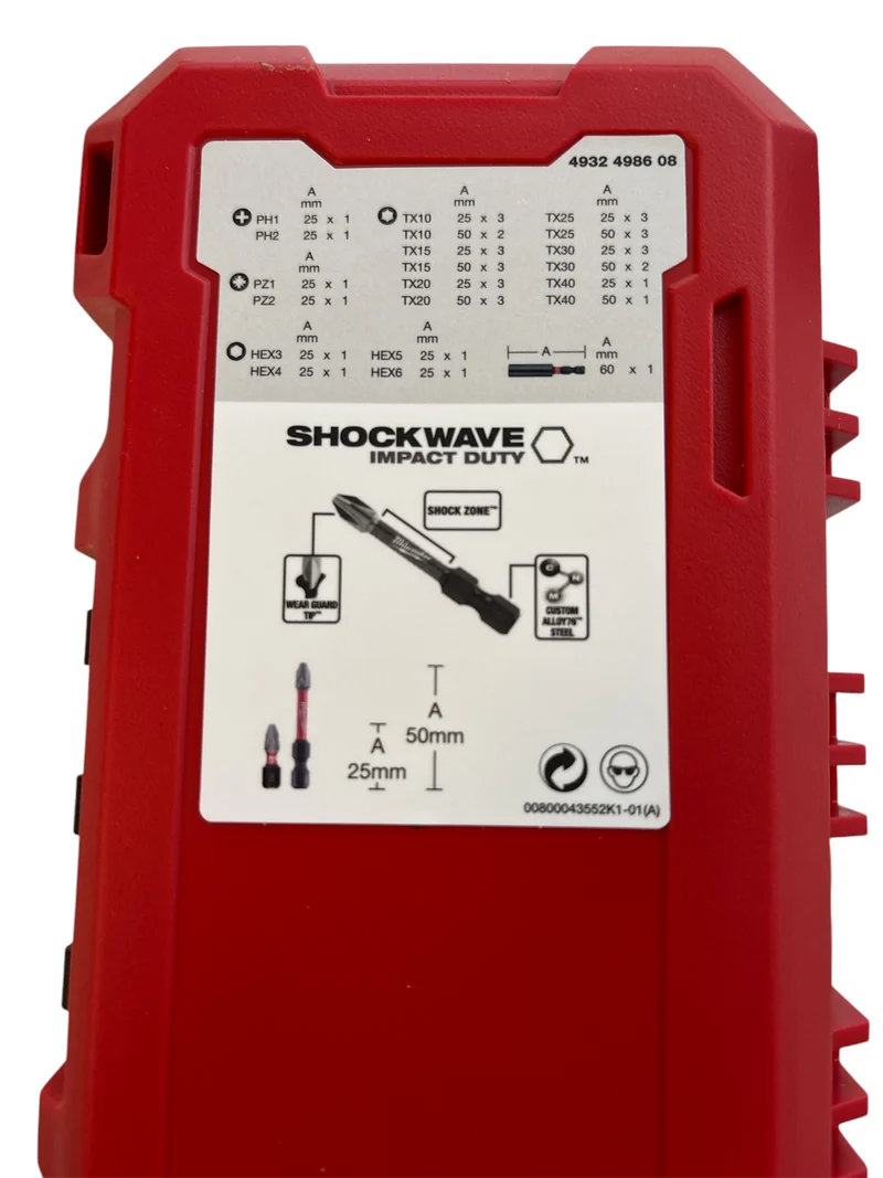 Milwaukee Shockwave Bit Set GEN III 39-tlg inkl. IPL-LED Stiftlampe 100 Lumen