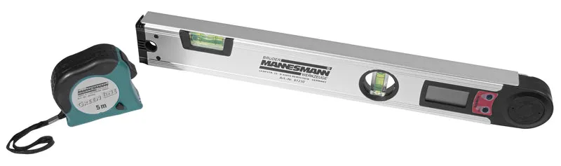 Digitaler Winkelmesser mit Libellen + 5 m Bandmaß