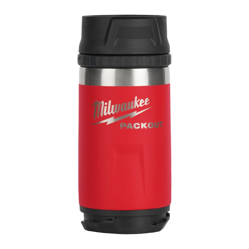 Milwaukee PACKOUT Isolierbecher mit Trinkdeckel 355 ml rot (4932498977)