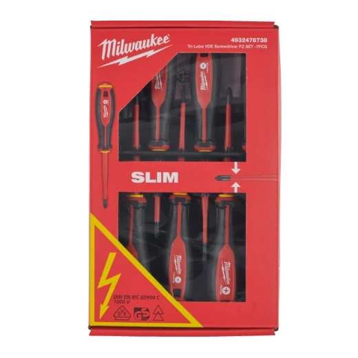 Milwaukee VDE Tri-Lobe Schrauberdreher Set SL/PH/PZ/Spannungsprüfer (4932478738)