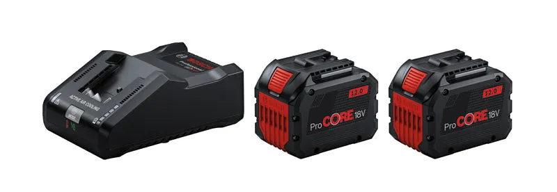 Bosch Professional 18 V Akku ProCore Starter Set BITURBO 2x 18V 12.0 Ah + GAL 18V-160 (1600A02T5W)