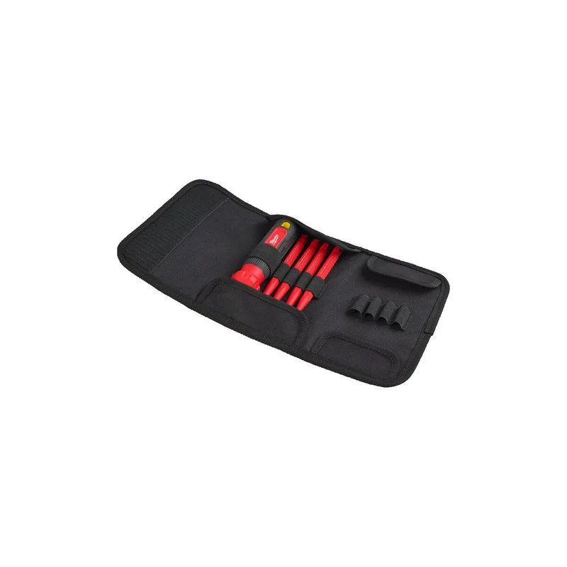 Milwaukee VDE Multi-Bit Schraubendreher 4-in-1 inkl. 4 isolierten Bits TX (4932493658)
