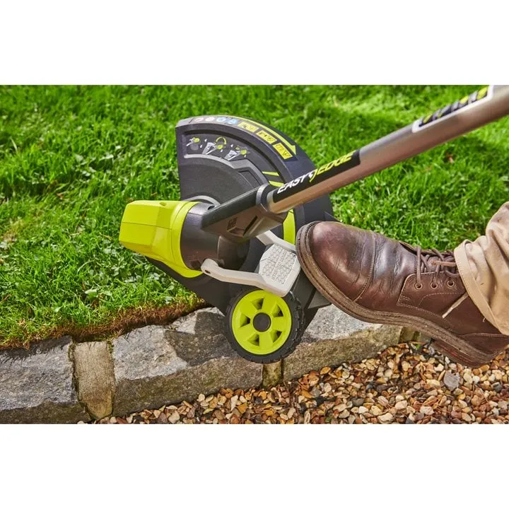 RYOBI RY18LT33A-0 Akku-Rasentrimmer 33 cm Schnittbreite (mit Radführung, 1x Fadenspule, ohne Akku/Lader im Karton)