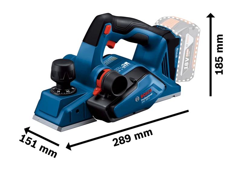 Bosch Akku-Hobel GHO 18V-26, L-BOXX 238