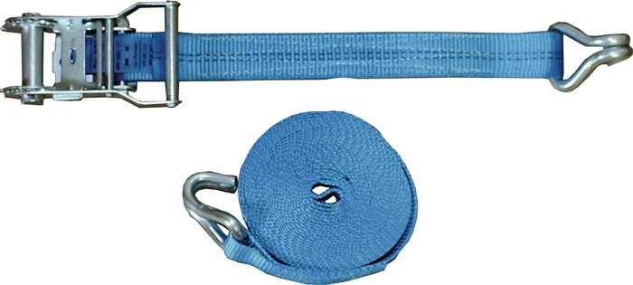 TECWERK Zurrgurt DIN EN 12195-2 4 m lang 35 mm breit mit Ratsche + Spitzhaken