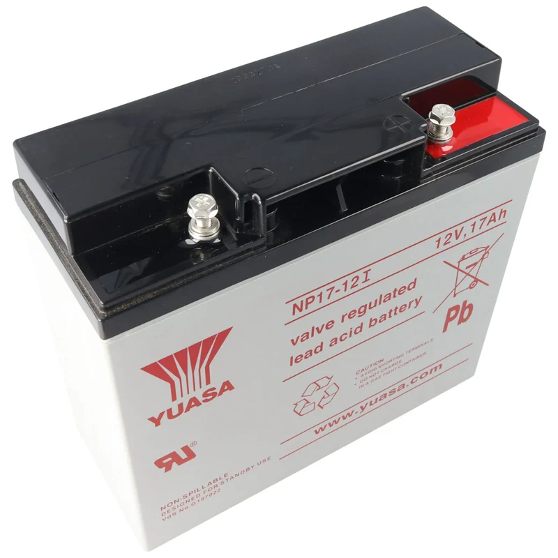 Yuasa NP17-12I mit M5 Schraubanschluss am Plus- und Minuspol