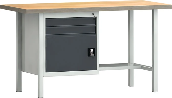 KLW-LUTZ BETRIEBSEINRICHTUNGEN Werkbank PW 700 B1500xT700xH840mm Buche Multiplex ( 9000427111 )