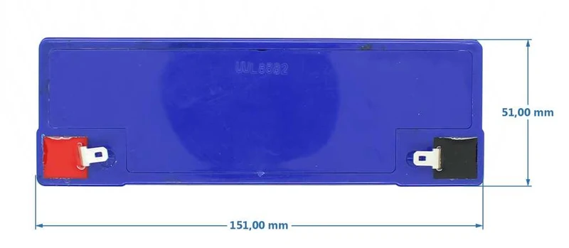 Ultracell UL12-6 Blei Akku 6 Volt 12Ah mit Faston 4,8mm Kontakten